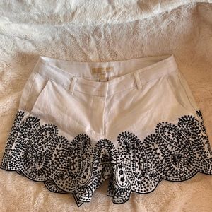 Michael Kors black and white shorts.
